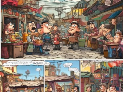 漫画中的商业行为，趣味故事