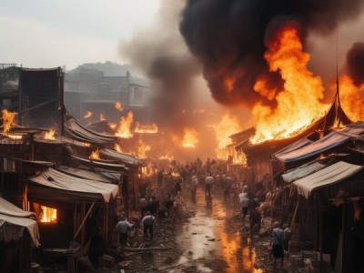 商贸市场火灾， queraltone的灾难性事件！