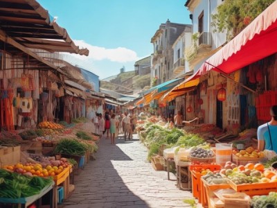 Weekly Market in商贸City