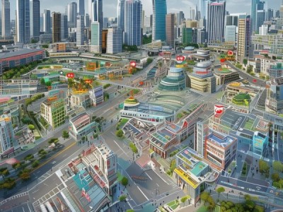 陇县商贸服务板块分布分析