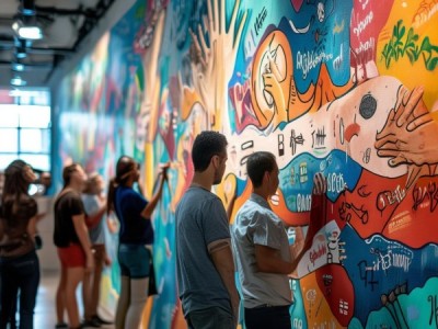 构建文化墙，让商业服务成为员工的共同财富。