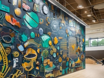 商贸服务系文化墙，构建商业精神的视觉密码