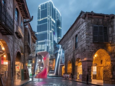 现代商贸小镇，变革的象征与精神的碰撞