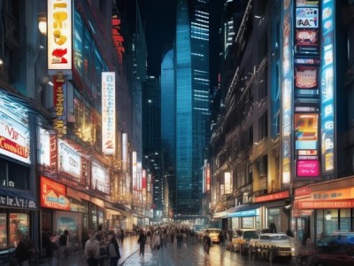 商贸新城，现代化与未来愿景的商业中心