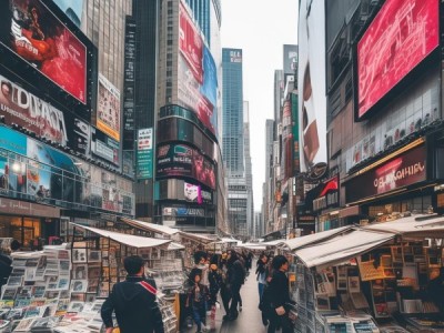 商贸繁华区，新闻与商业的碰撞
