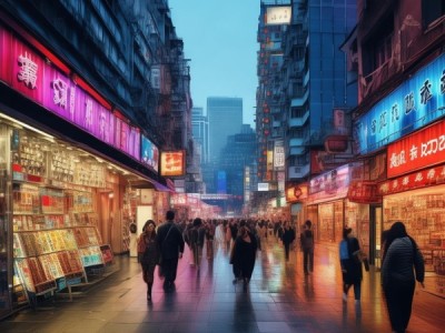 上海新闻商贸街，时尚与商业的交汇地