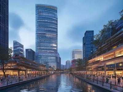 沿河浙江商贸城，商业地标与休闲融合的现代商业城市