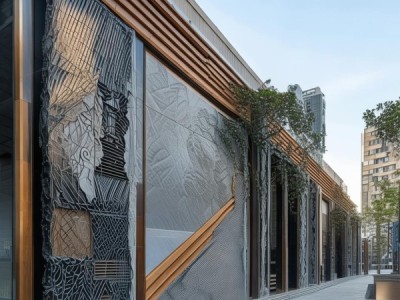 长乐商贸大楼围墙改造，融合现代与传统，创新设计与功能性结合