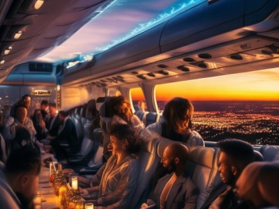 一场跨越地域的商务旅游航空盛宴，商务人士与航客的浪漫邂逅