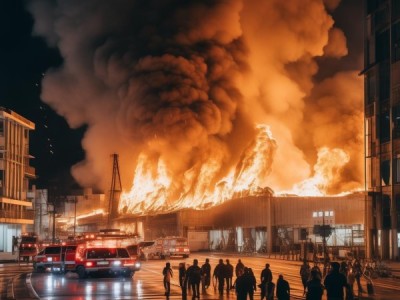 震惊！物流商贸城发生火灾，时间，223年8月28日