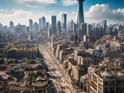 大型商贸城，从历史的商业中心到现代的地标，展现了城市的辉煌与璀璨。