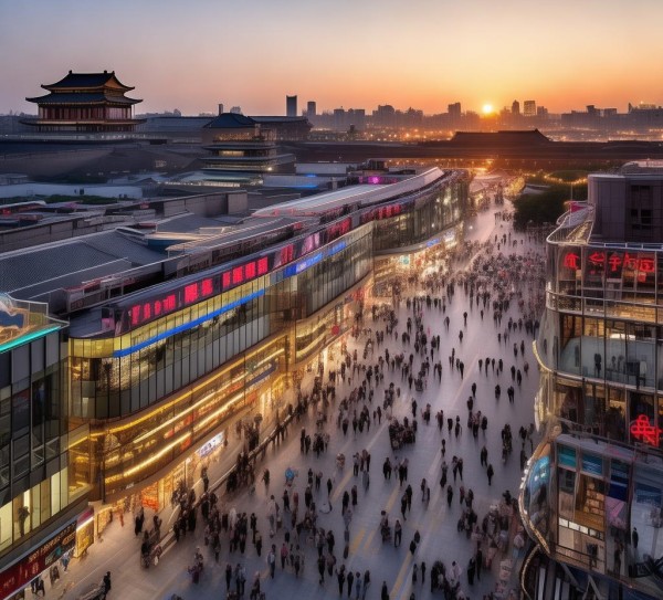 西安商贸城，商业活力与城市变迁的对比