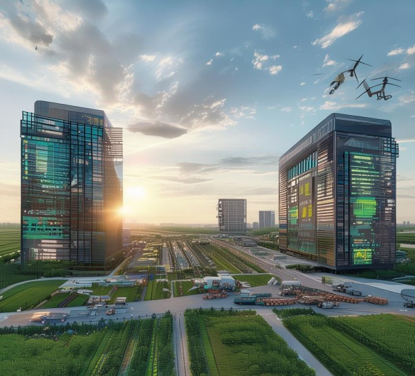 高阳农机商贸小镇，数字赋能，未来之都，成为农业与工业的融合之地