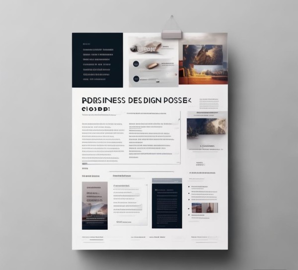 商务海报设计指南，专业风格，模板技巧与设计原则