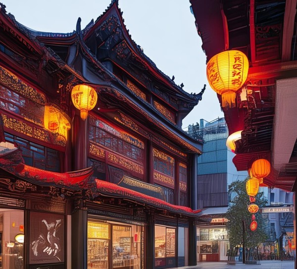 平凉现代与传统相融，养生商贸城，现代与传统的完美融合