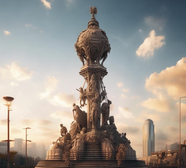 商贸服务业中的象征，帝国主义精神