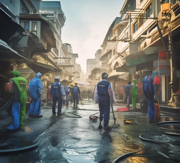 国际商贸城卫生整治创新实践，重塑商业环境