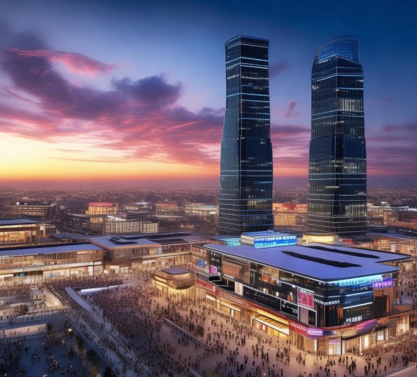 鹰城商贸中心三期项目图，一场气势磅礴的商业盛宴