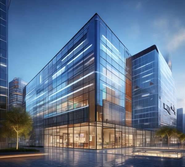 建设现代学校，富源商贸中心的智慧空间