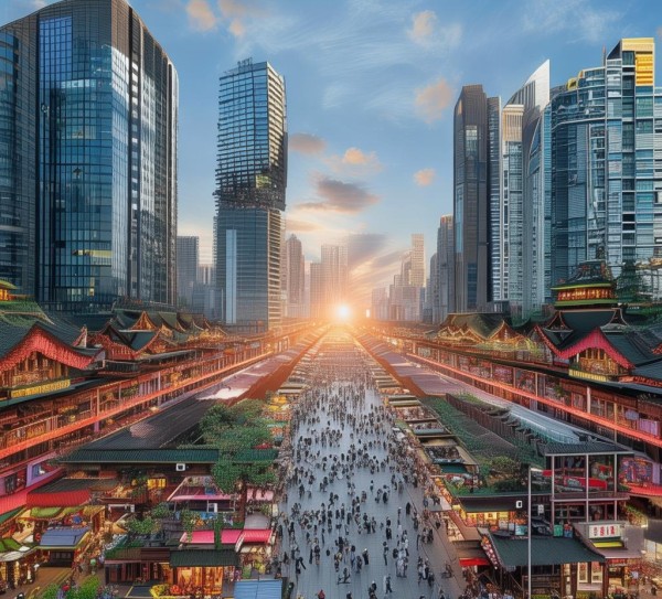 宝兴县商贸服务业，连接未来