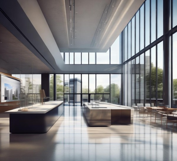 售楼处属于商业场所，而不是商贸服务。