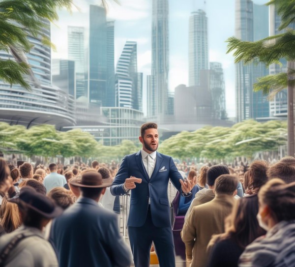 现代商贸服务园的讲话稿