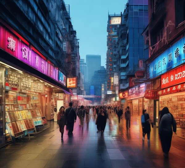 上海新闻商贸街，时尚与商业的交汇地