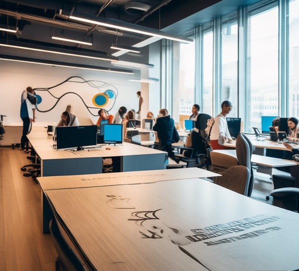 office 铭刻品牌形象，商贸服务公司办公室的创新策略