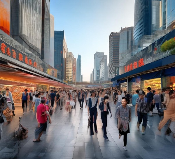 柳巷商贸广场经济繁荣，成为新引擎