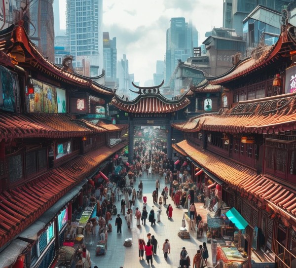 马王堆商贸城，历史与现代的对话