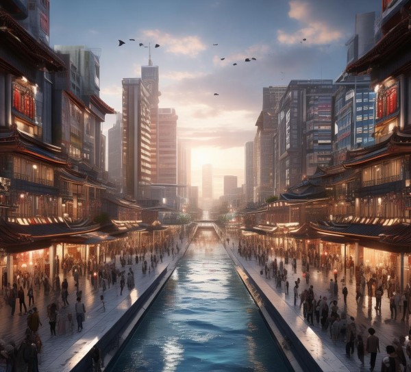 商贸广场，城市文明新起点