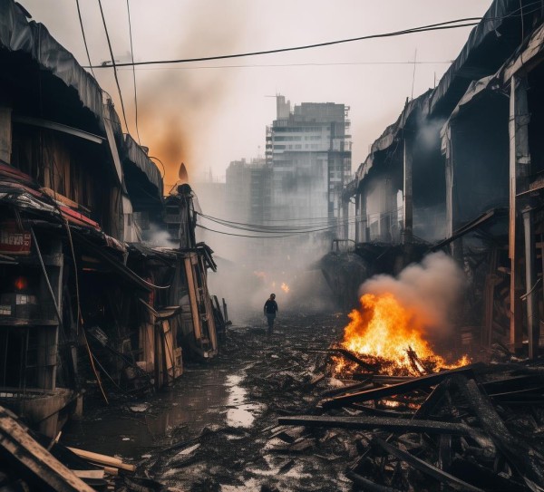 商贸城火灾视频警示案例——灾难性案例