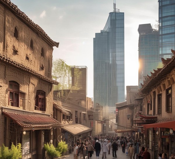 兰州中川商贸街，历史与现代的交汇