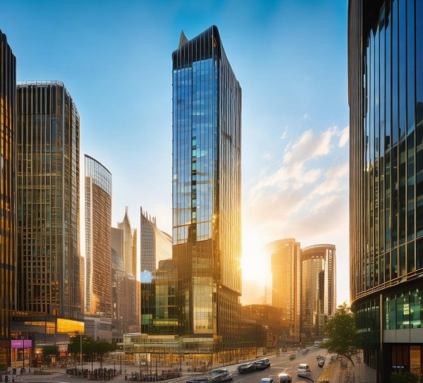 金阳商贸城作为城市中心的商业地标