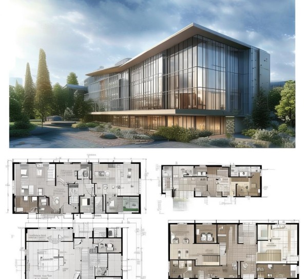 商贸大楼平面设计案例图,从创意到实际应用 商贸大楼平面设计案例图,从创意到实际应用