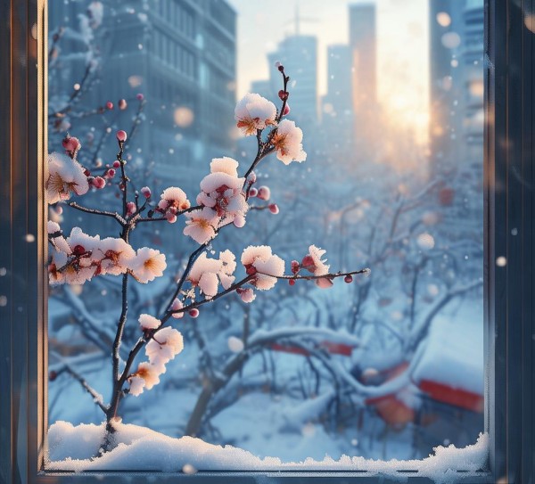 窗外有寒梅，吴江商贸服务的梅花般存在