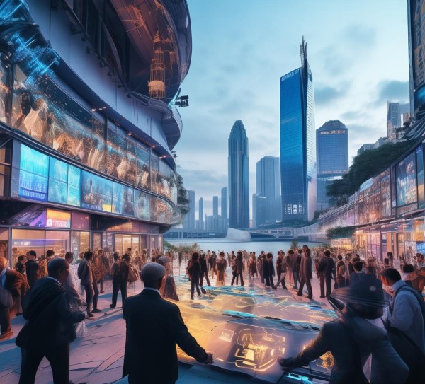 阳泉滨河商贸城推动数字经济发展的重要平台