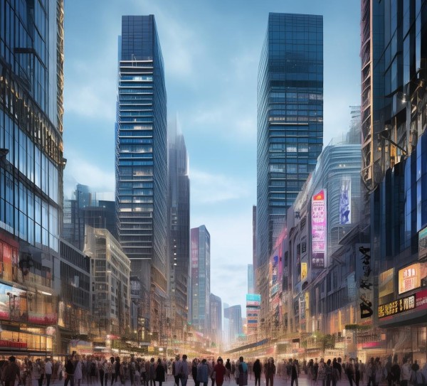 新港商贸城，城市活力的象征与商业创新的象征