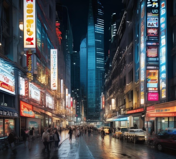 商贸新城，现代化与未来愿景的商业中心