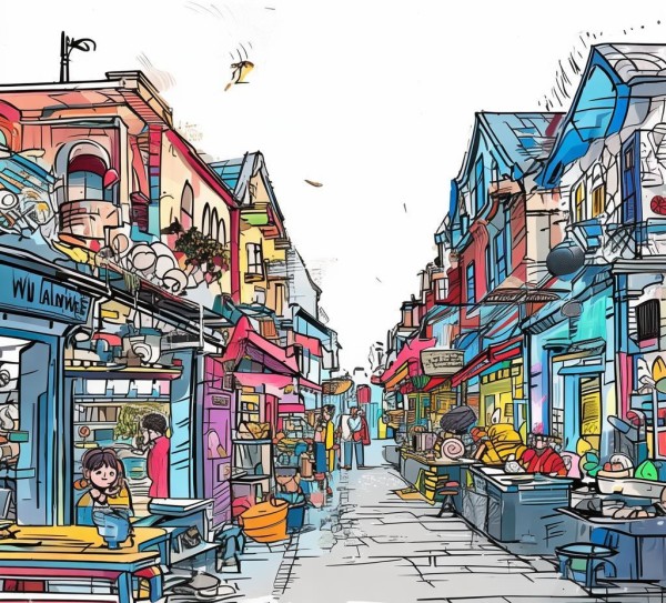 手绘商贸服务设计，创意与专业的完美融合