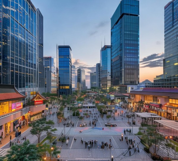 中国葡萄牙地区的一片商业黄金地带——中葡商贸广场，推动商业升级，助力全球商界创新。