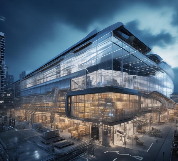 物流中心，构建高效商业空间的未来