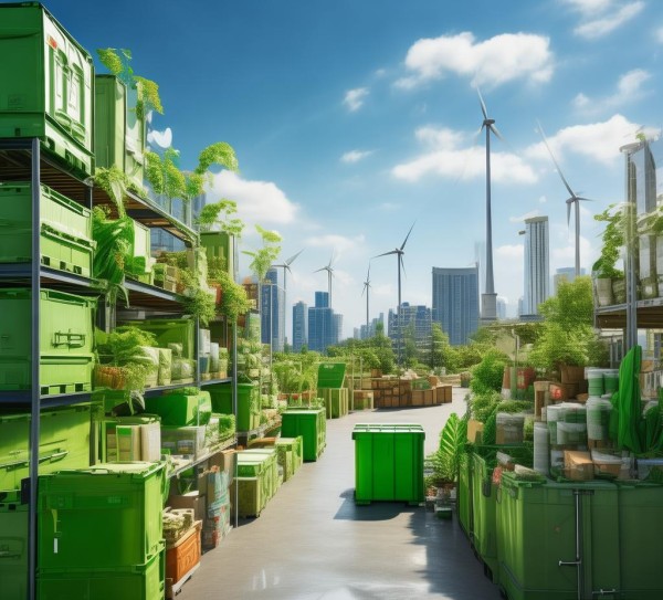 绿色储存与商贸商品，可持续发展的绿色未来
