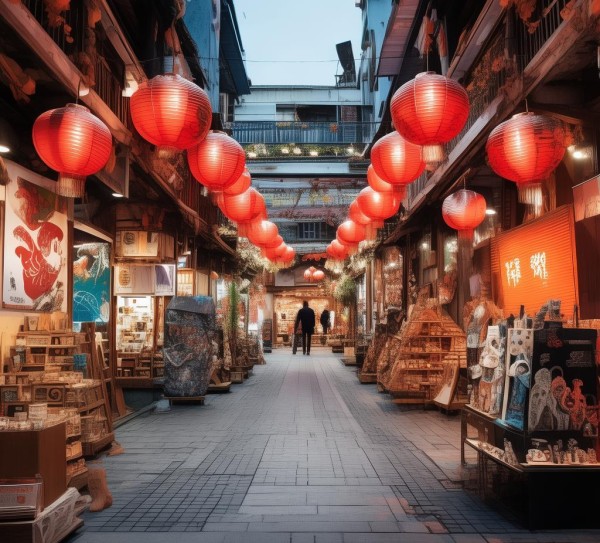 浙江金华商贸城，商业与艺术的融合艺术空间