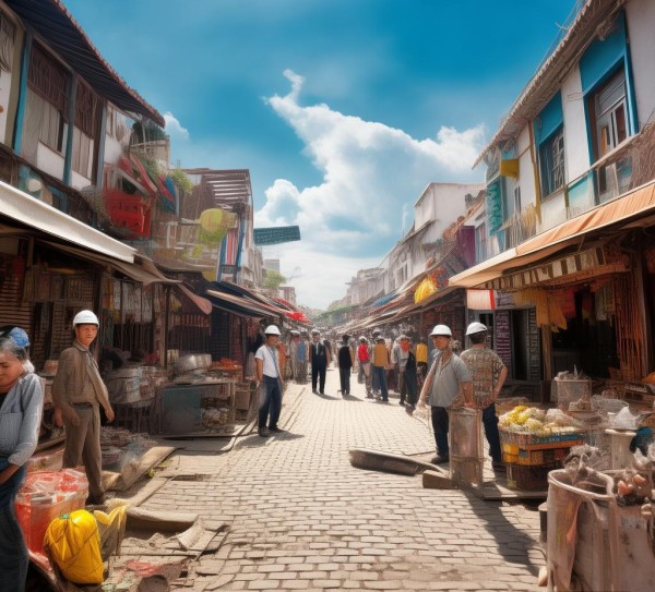 商贸街拓宽，机遇与挑战