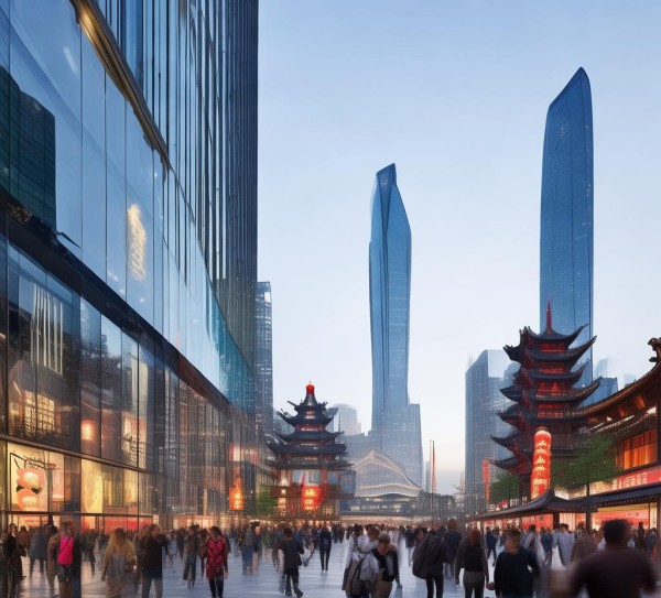 襄阳商贸城，高端现代与传统融合，成为襄阳商业的焦点。