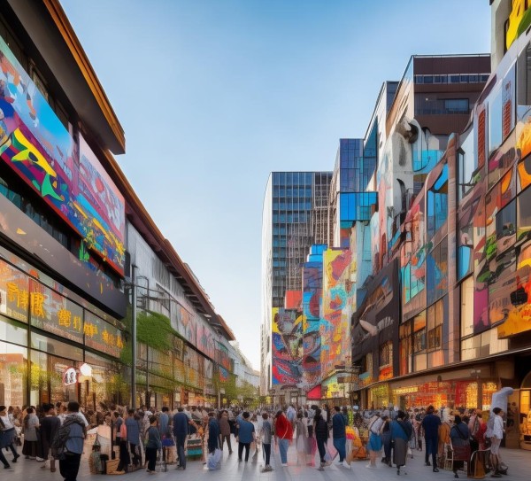 潞城商贸广场，商业与艺术的完美融合