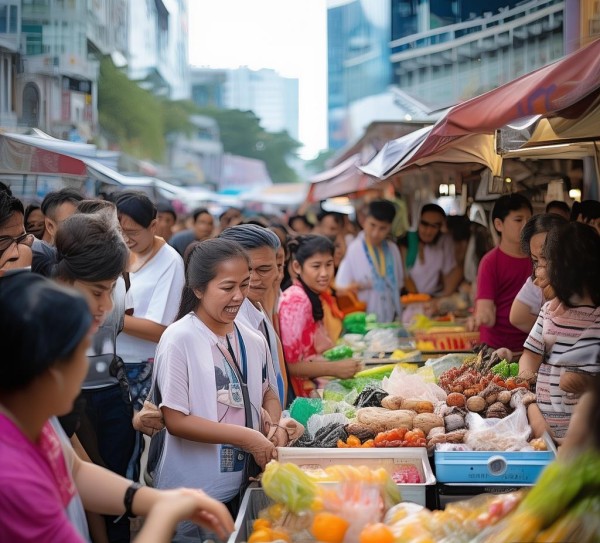 商贸服务促消费，助力社会文明建设。