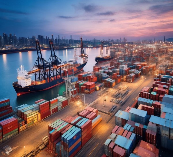 港口商贸服务产业，连接全球经济的枢纽，港口商贸服务，推动全球经济效率的引擎，港口商贸服务，全球贸易的新引擎，港口商贸服务，连接物流与经济的纽带，港口商贸服务，创新物流效率的新标准