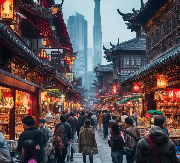 天工商贸城，文化与商业的交融